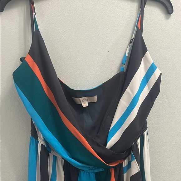 Striped Multicolor Sleeveless Dress - Picture 4 of 6